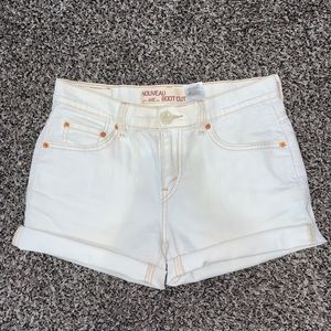 Levi’s White Denim Shorts